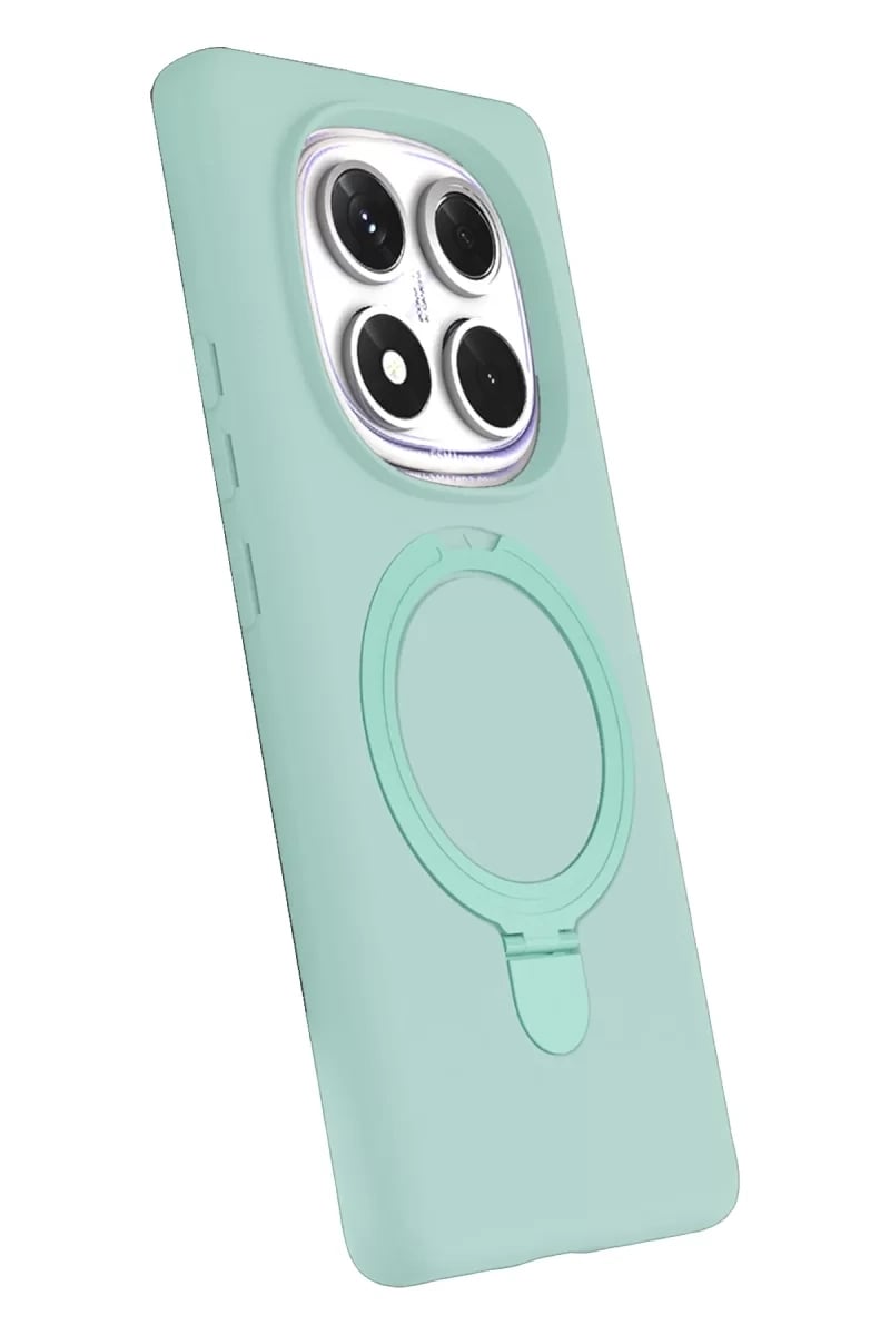 Xiaomi Redmi Note 14 Pro 4G Regal Magsafe Standlı Kapak - Su Yeşili
