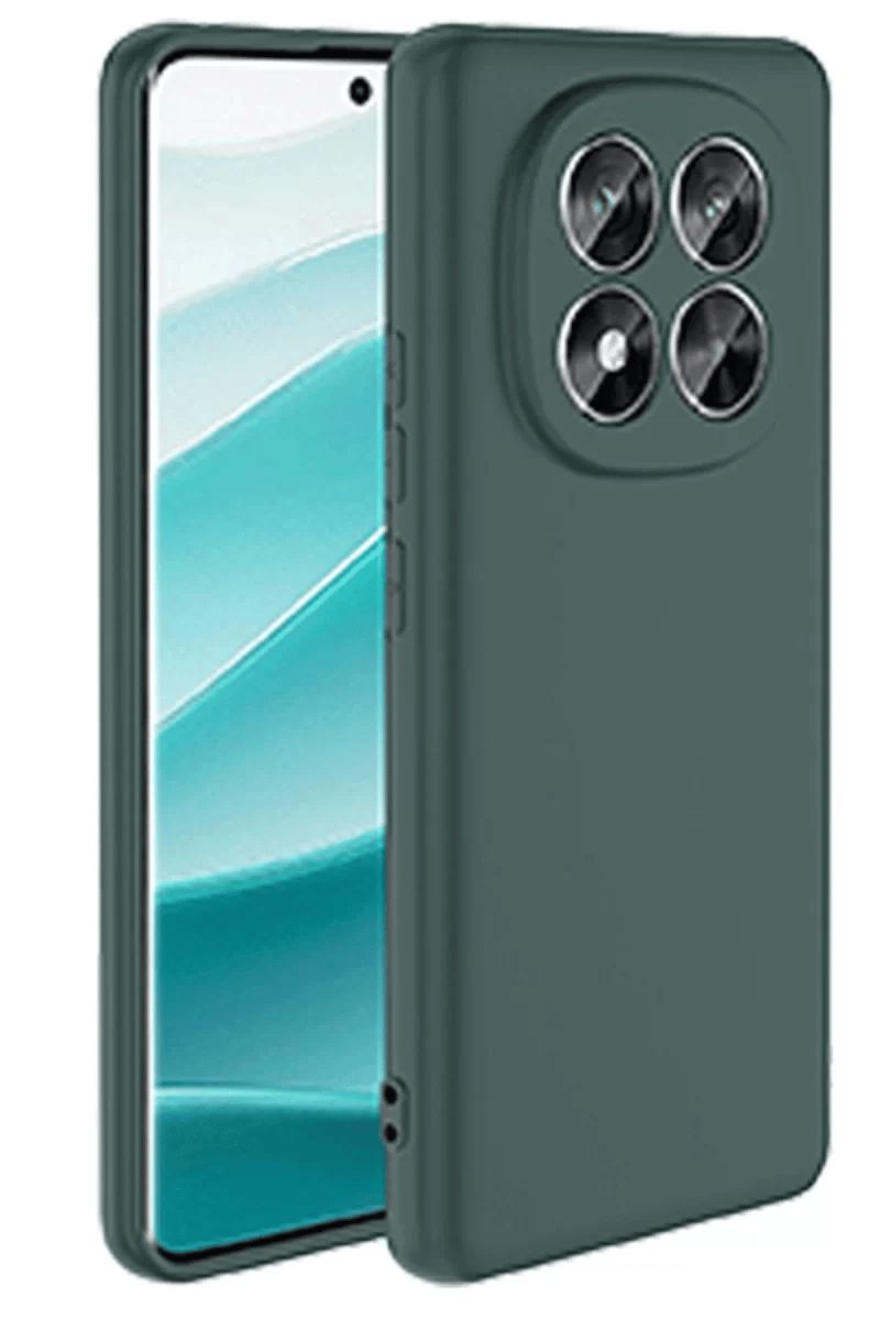 Xiaomi Redmi Note 14 Pro 5G Kılıf First Silikon - Koyu Yeşil