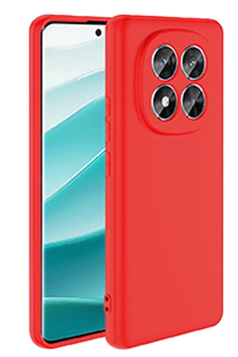 Xiaomi Redmi Note 14 Pro 5G Kılıf Nano içi Kadife Silikon - Kırmızı