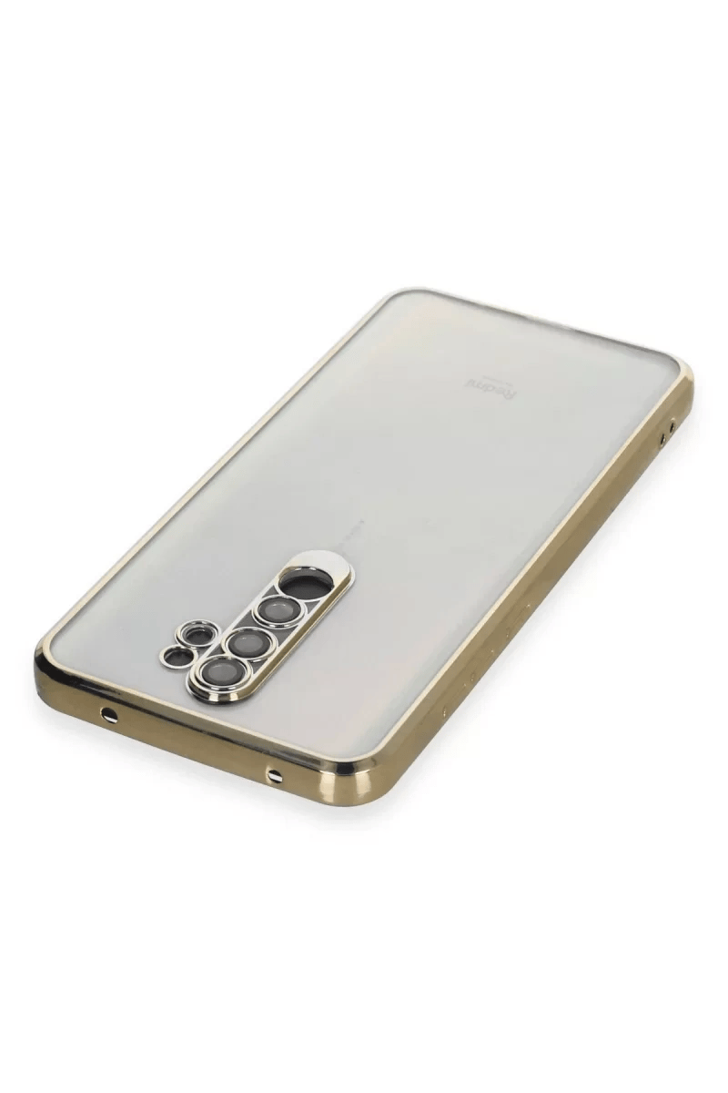 Xiaomi Redmi Note 8 Pro Kılıf Lensli Silikon - Gold