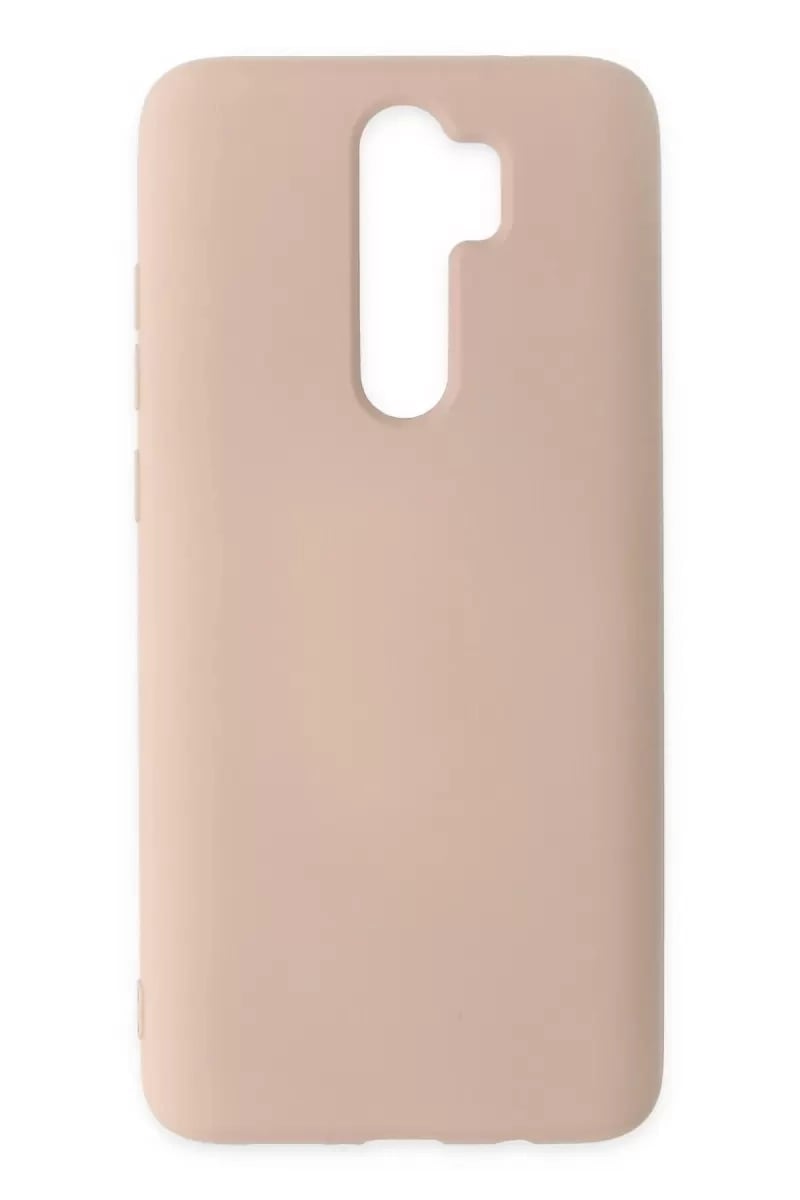 Xiaomi Redmi Note 8 Pro Kılıf Nano içi Kadife Silikon - Pudra
