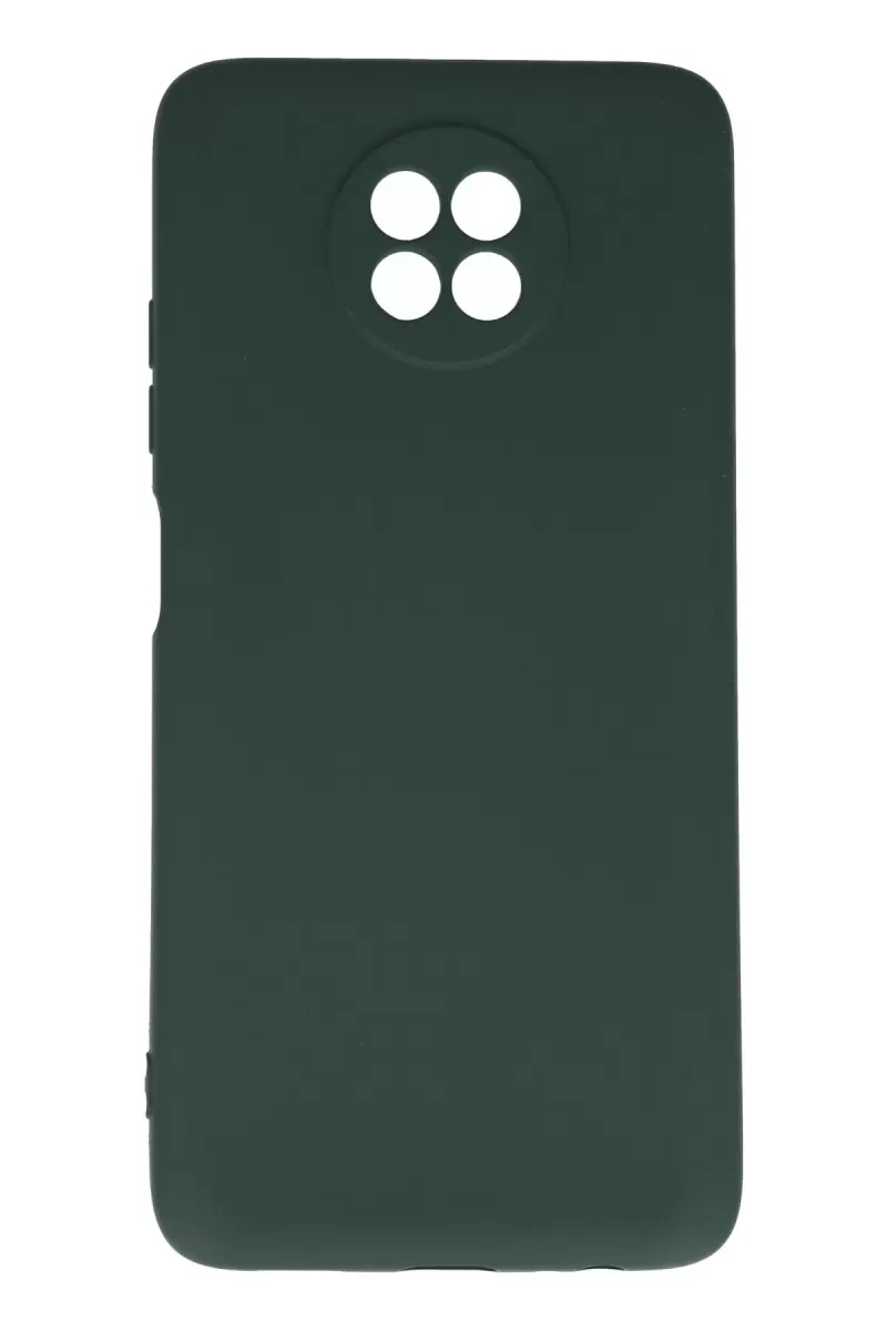 Xiaomi Redmi Note 9 5G Kılıf Nano içi Kadife Silikon - Koyu Yeşil