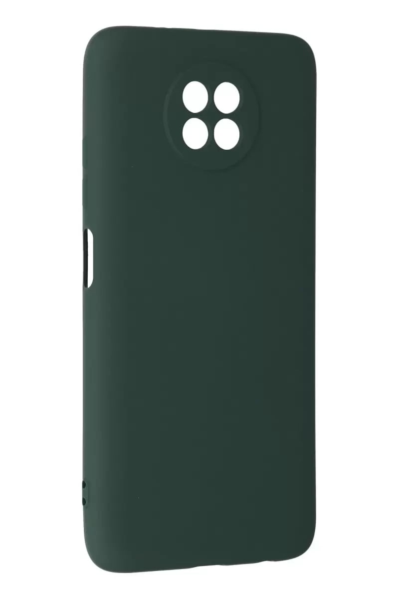 Xiaomi Redmi Note 9 5G Kılıf Nano içi Kadife Silikon - Koyu Yeşil