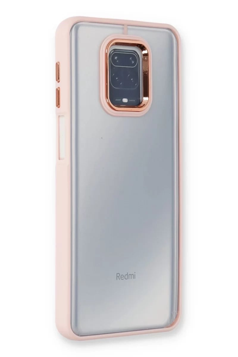 Xiaomi Redmi Note 9 Pro Kılıf Dora Kapak - Pudra