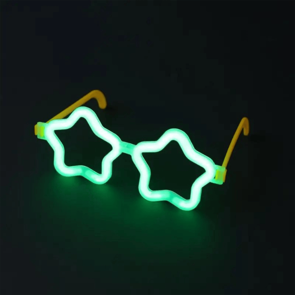 Yıldız Glow Partisi Gözlüğü - 12 Adet