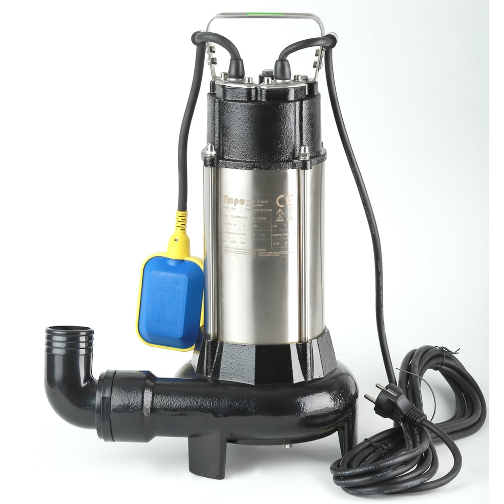 İmpo V1100DF 1,5 Hp Bıçaklı Drenaj Pompası
