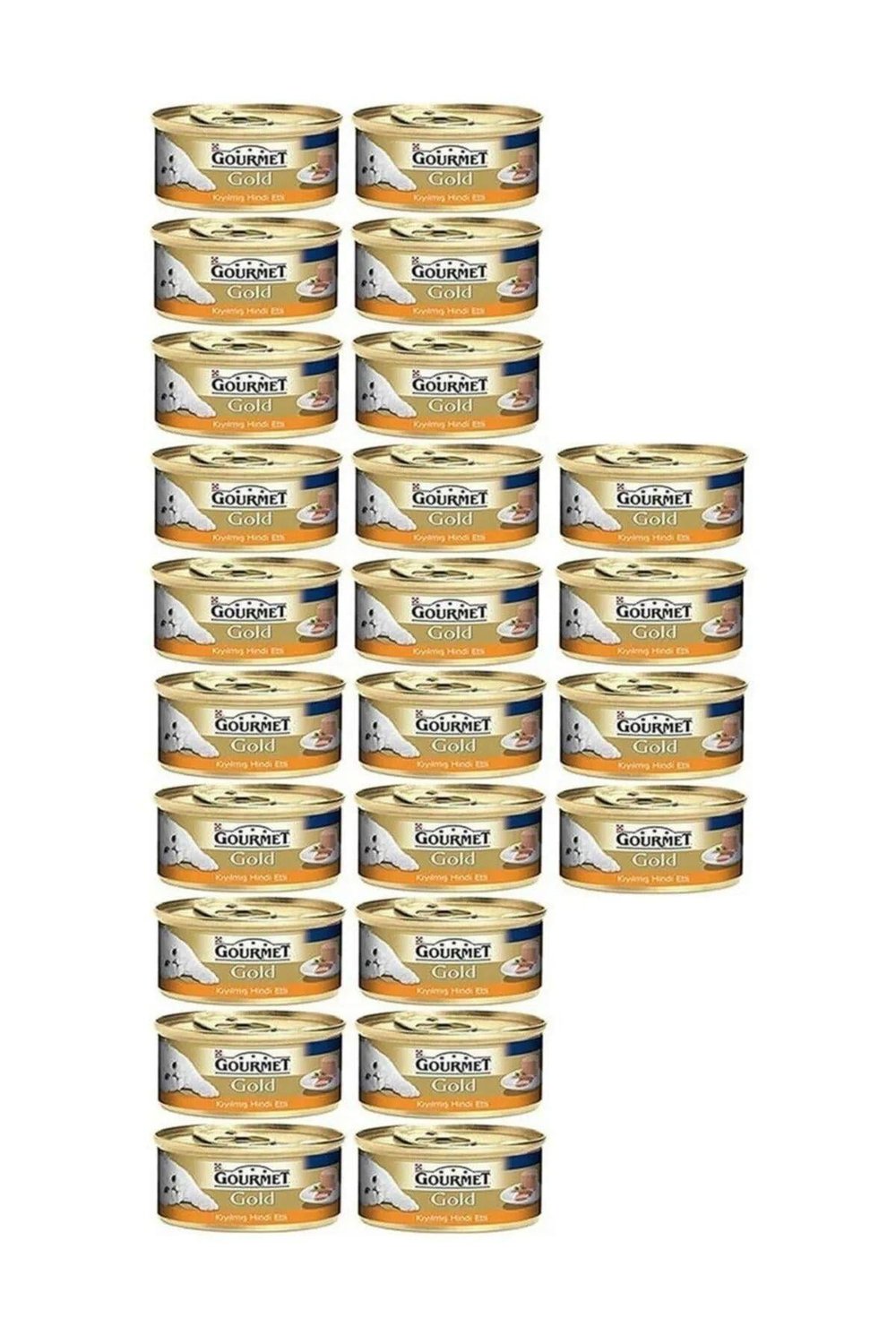 Purina Gold Kıyılmış Hindi Etli Konserve Yetişkin Kedi Maması 24 x 85 G