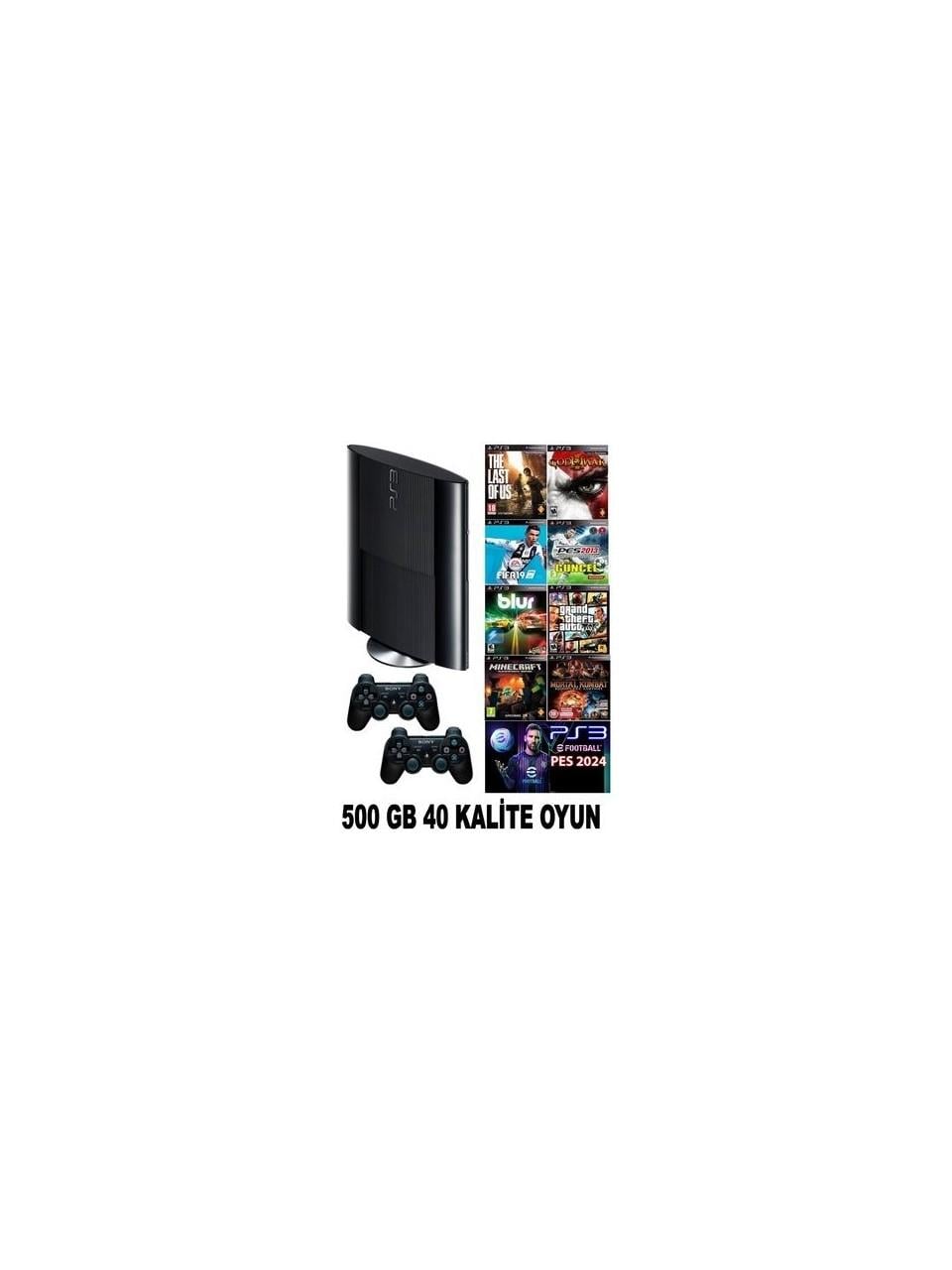 Ps3 500 GB Süper Slin 40 Adet Dijital Oyun (Yenilenmiş Ps3)