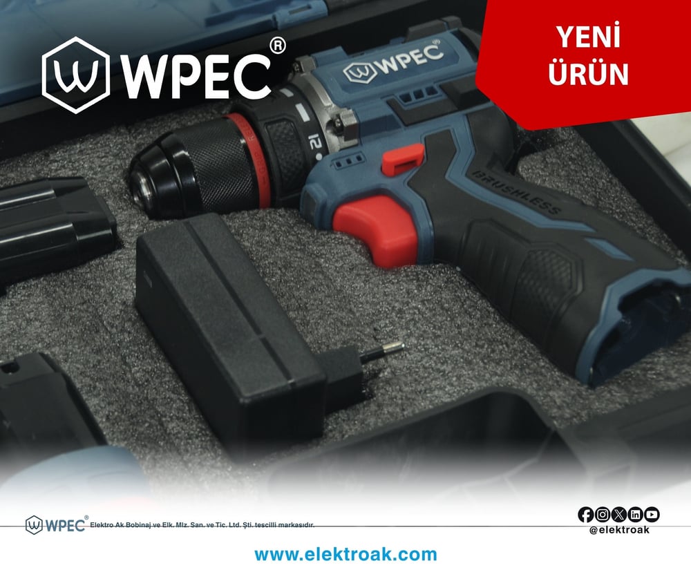 WPEC 16.8 VOLT 2.0AH KÖMÜRSÜZ ŞARJLI MATKAP