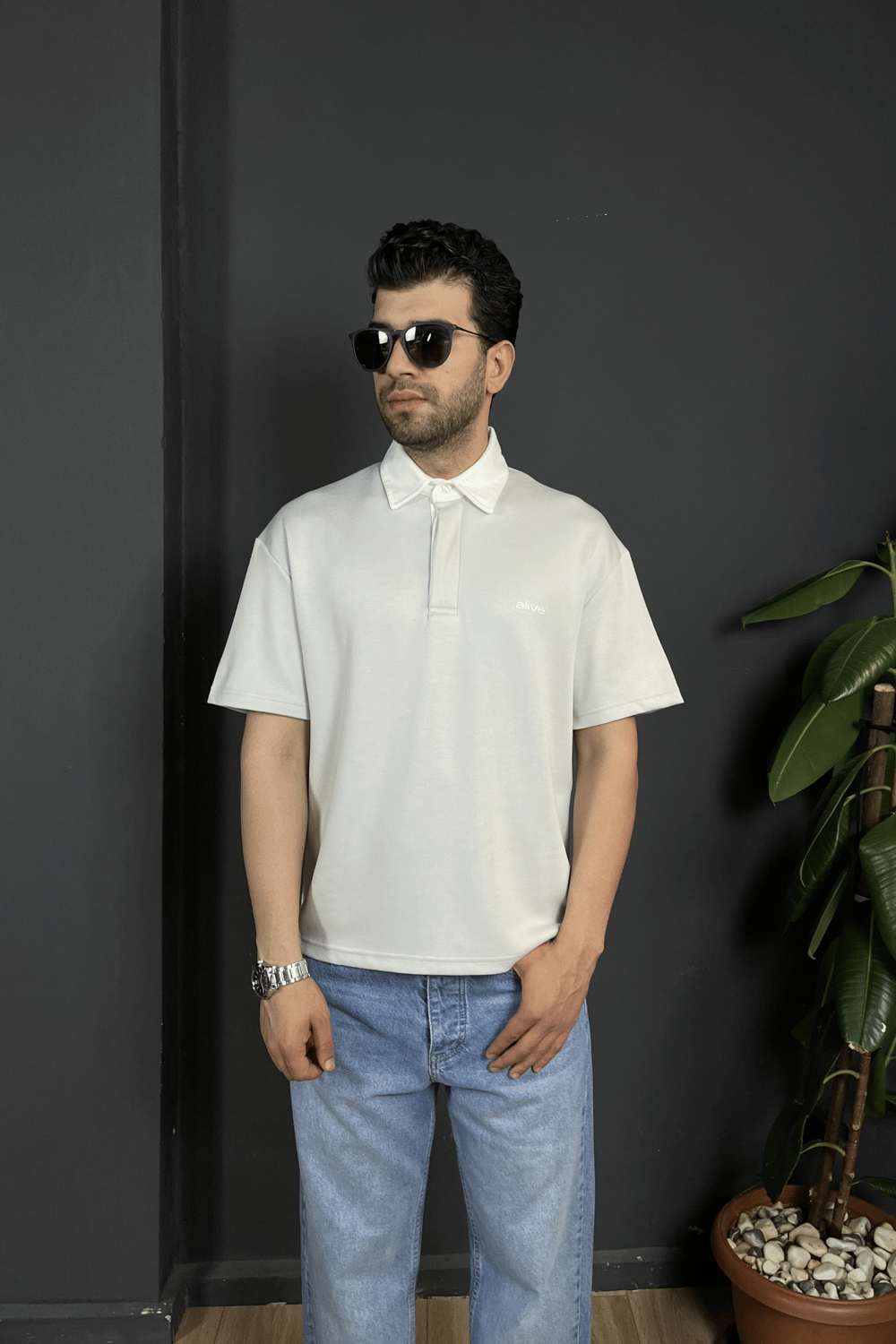 Taş Çift Patlı Regularfit Polo Yaka Tişört