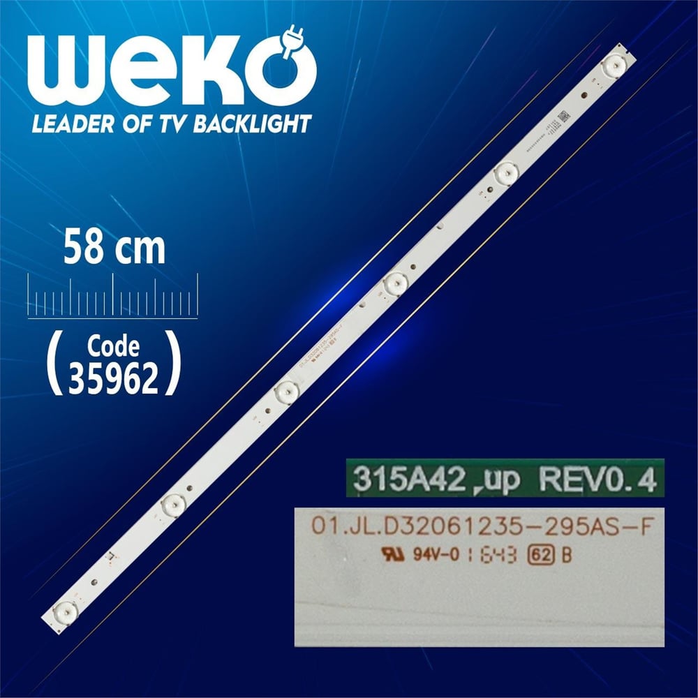 Weko 01.JL.D32061235-295AS-F - 6 LEDLİ 58 CM - Tv Led Bar - Tv Led Bar