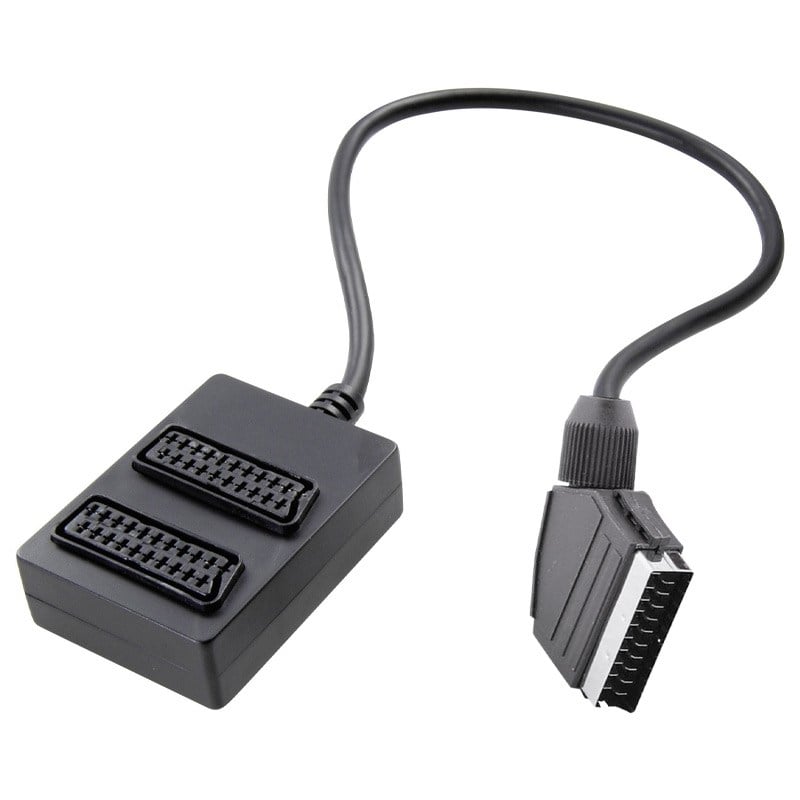 1 ERKEK - 2 DİŞİ 2'Lİ SİYAH SCART DAĞITICI