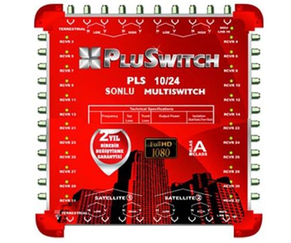 Pluswitch 10*24 Sonlu Uydu Santrali Pluswıtch - Mersat Sonlu Uydu Santral