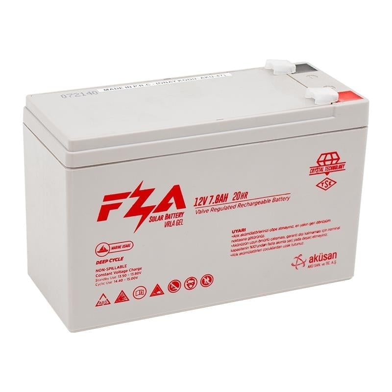 12 Volt 7.8 Amper Jel Tip Akü