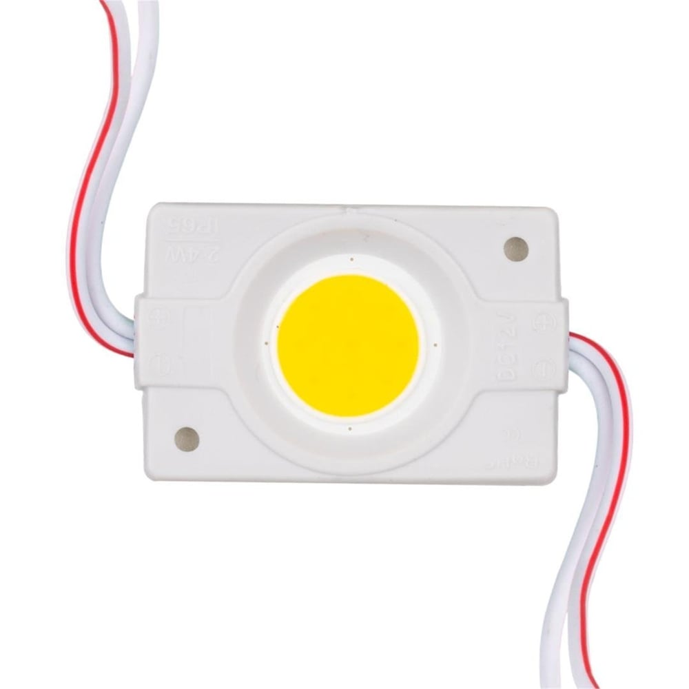 Powermaster 12 Volt 2.4 Watt Gün Işığı COB LED Modül - 40x22 mm - Modül Led