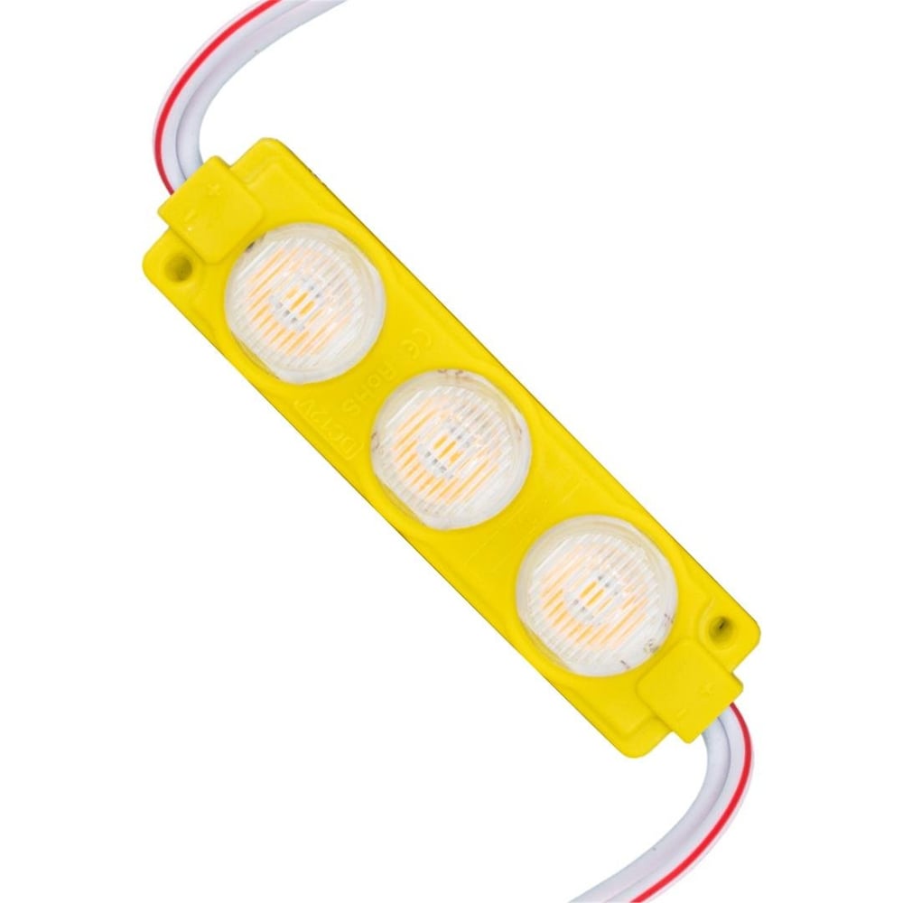 Powermaster 12 Volt 3 Watt Sarı LED Modül - 74x20 mm - 3030 Çip - Modül Led