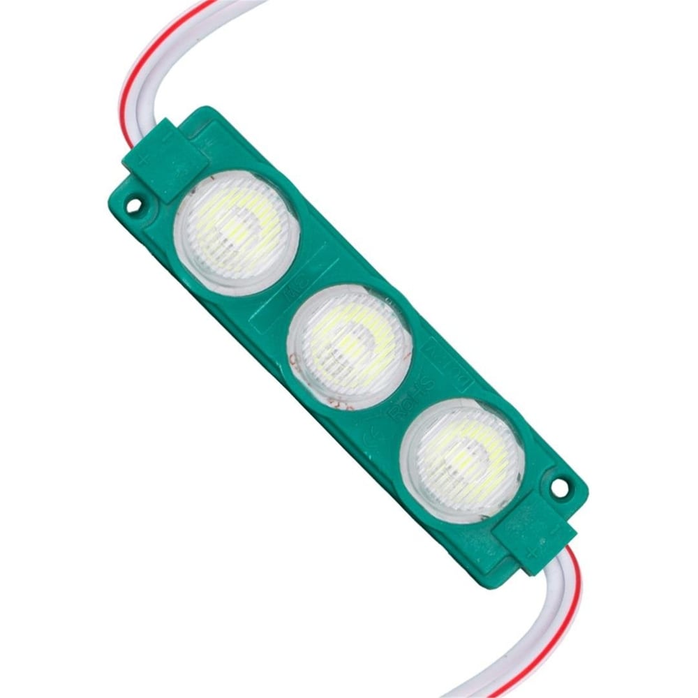 Powermaster 12 Volt 3 Watt Yeşil LED Modül - 74x20 mm - 3030 Çip - Modül Led