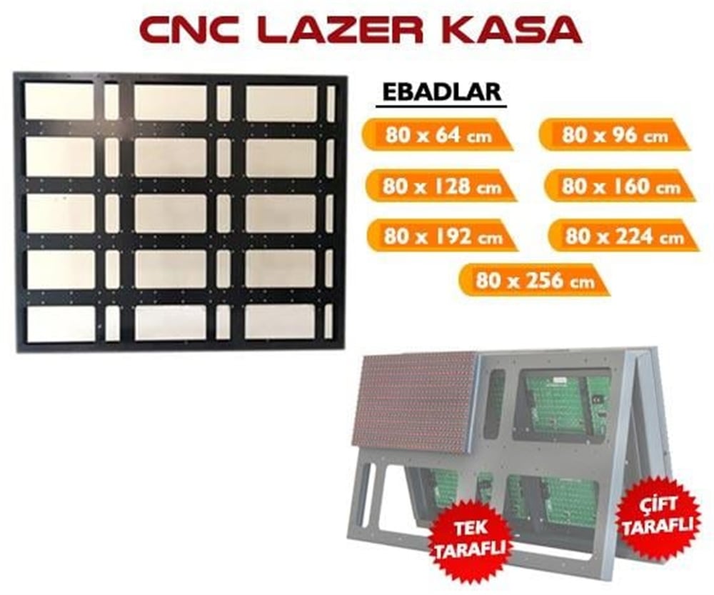 Oem 160*80 Cnc Tabela Kasası Çift Taraflı - Kayan Yazı Tabela