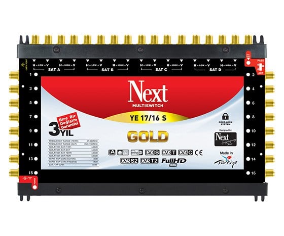 17*16 SONLU UYDU SANTRALİ NEXT