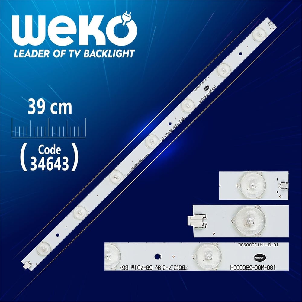 Weko 180-W00-390000H Ic-B-Hwt39d060l - 39 Cm 7 Ledli - (Wk-114) - Skytech Led Bar