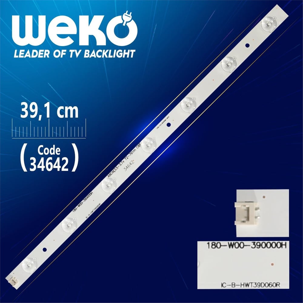 Weko 180-W00-390000H Ic-B-Hwt39d060r  39.1 Cm 7 Ledli - (Wk-71/Wk-198) - Skytech Led Bar