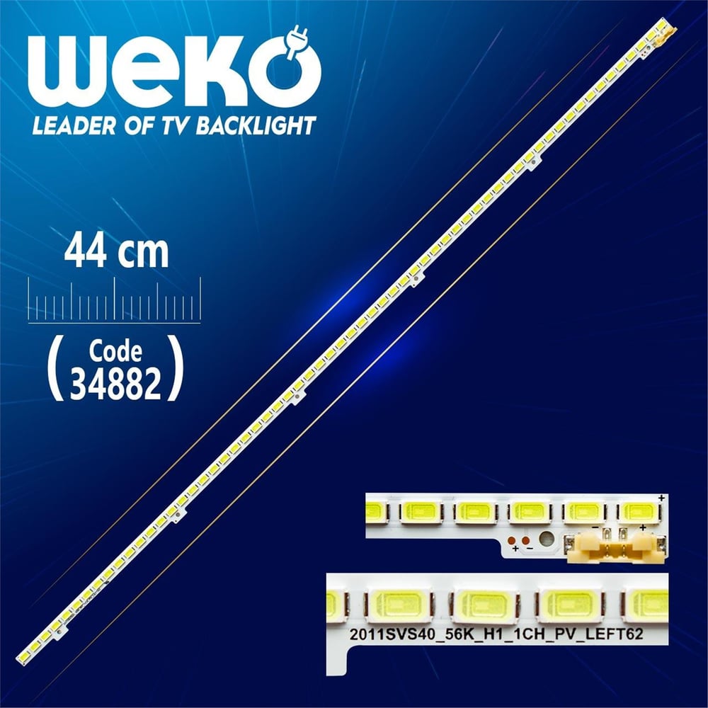 Weko 2011SVS40_56K_H1_1CH_PV_LEFT62 44 CM - (WK-210)  Tv Led Bar - Tv Led Bar