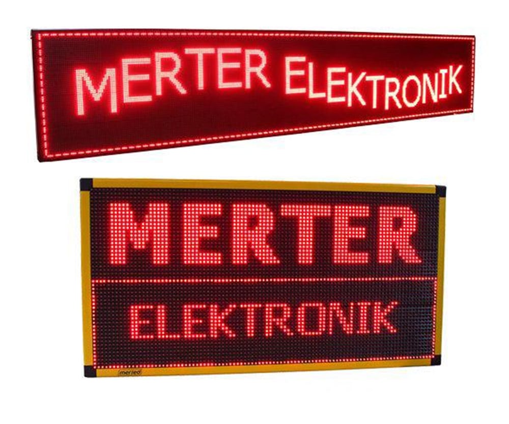 Oem 224*48 Kayan Yazı Led Tabela Kırmızı - Kayan Yazı Tabela
