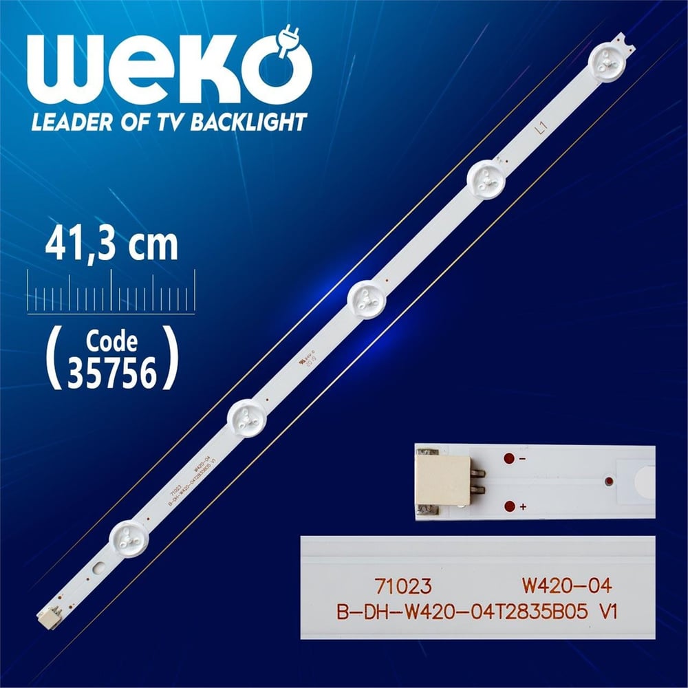 Weko 42'' ROW2.1 REV 0.6 1 L1-TYPE 6916L-1214A - 41.3 Cm 5 Ledli - (WK-1224) Tv Led Bar - Tv Led Bar
