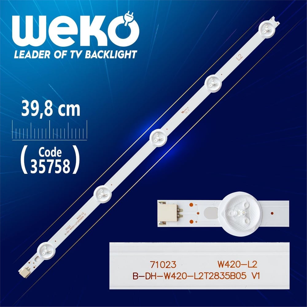 Weko 42'' ROW2.1 REV 0.6 1 L2-TYPE 6916L-1216A - 39.8 Cm 5 Ledli - (WK-1226) Tv Led Bar - Tv Led Bar