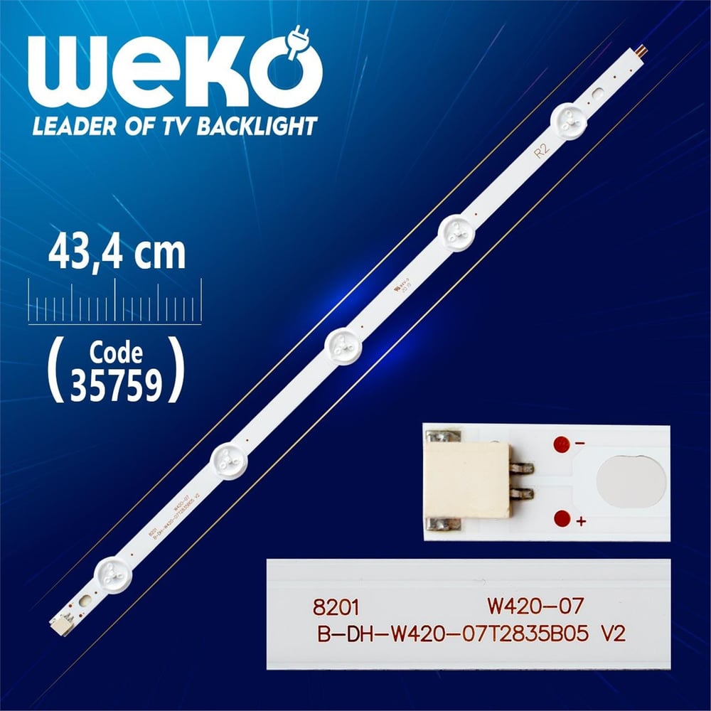 Weko 42'' ROW2.1 REV 0.6 1 R2-TYPE 6916L-1217A - 43.4 Cm 5 Ledli - (WK-1227) Tv Led Bar - Tv Led Bar