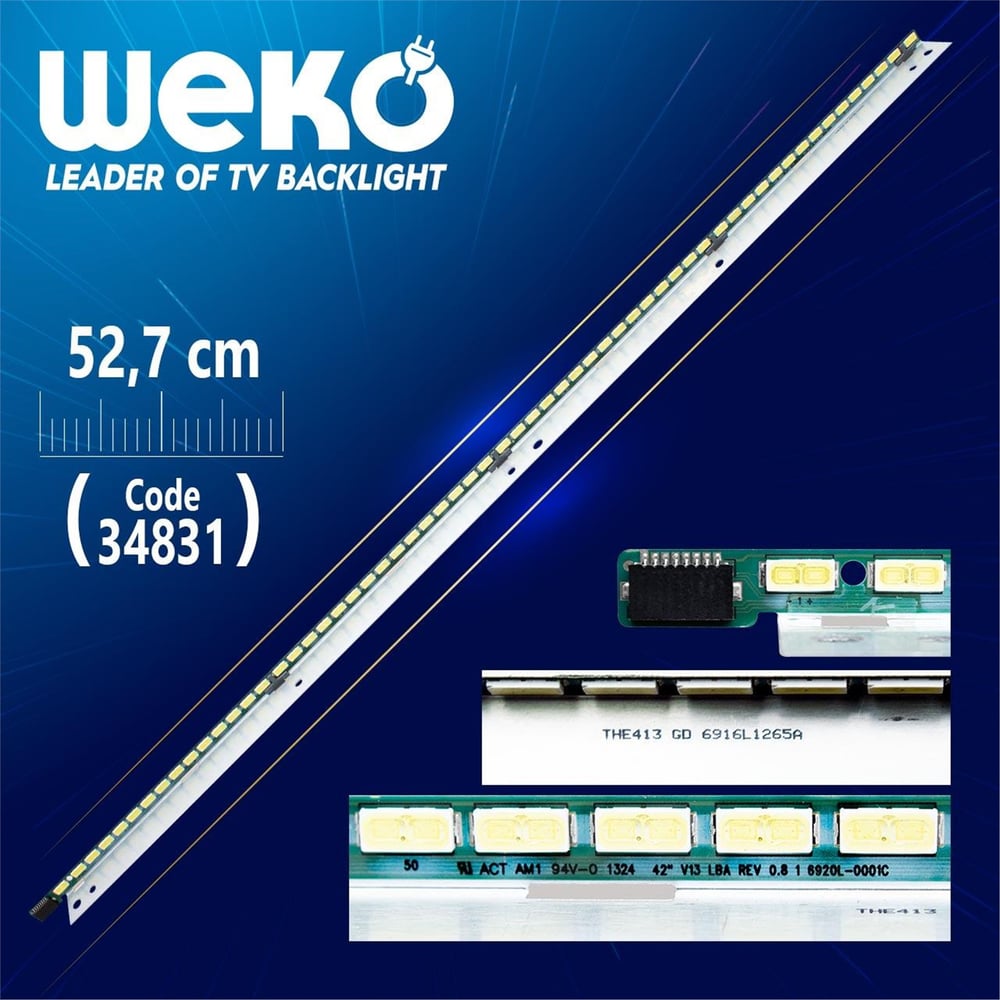 Weko 42 V13 Lba Rev 0.8 1 6920L-0001C - 52.7 Cm 60 Ledli - (Wk-703) - Panasonic Led Bar