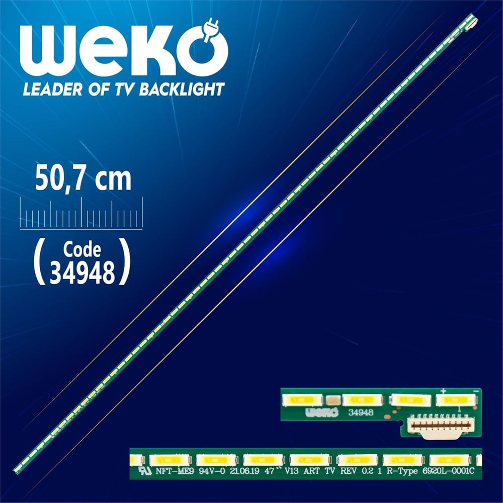 Weko 47'' V13 ART TV REV 0.2 1 R-TYPE - 50.7 Cm - WK-263 Led Tv Bar - Tv Led Bar