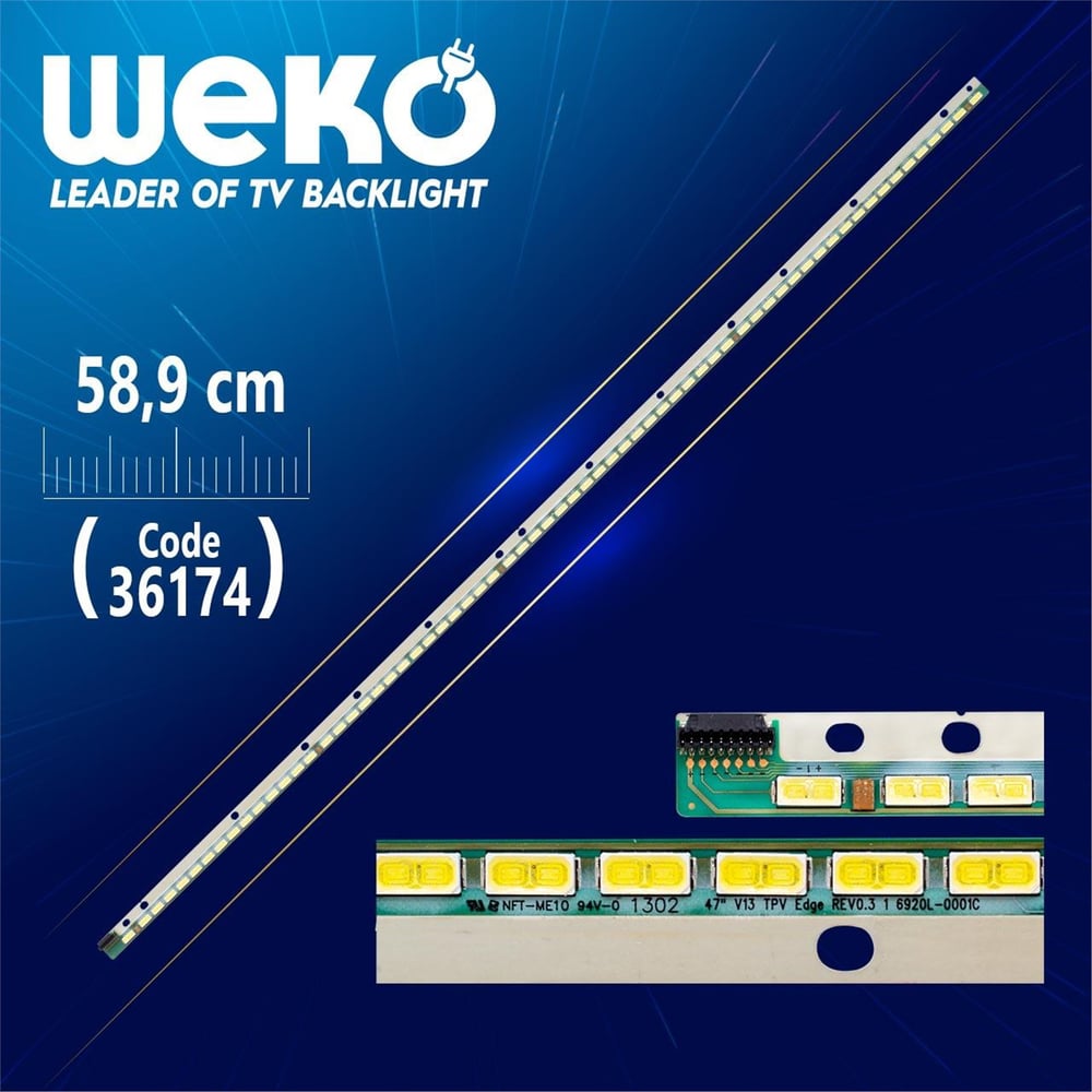 Weko 47 V13 TPV EDGE REV0.3 1 - 66 Ledli - 58.9 Cm - Tv Led Bar - Tv Led Bar