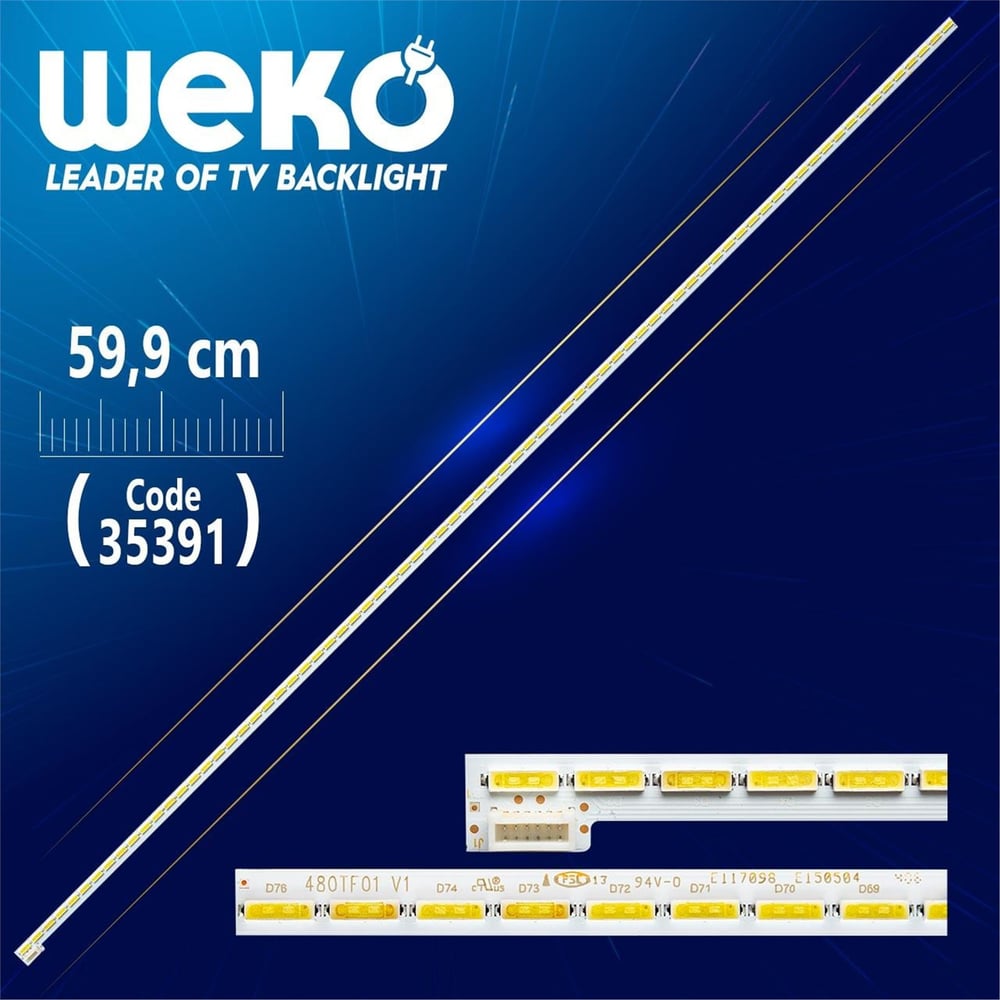 Weko 480TF01 V1 - E117098 - E150504 - (59.9 Cm) 76 Ledli - (WK-428) - Tv Led Bar - Tv Led Bar