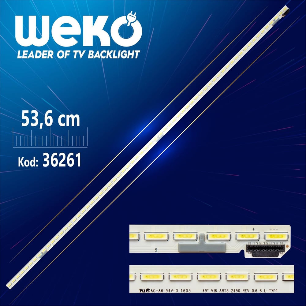 Weko 49 V16 ART3 2450 Rev 0.6 6 L - Type 63 Ledli 53.6 Cm Tv Led Bar - Tv Led Bar