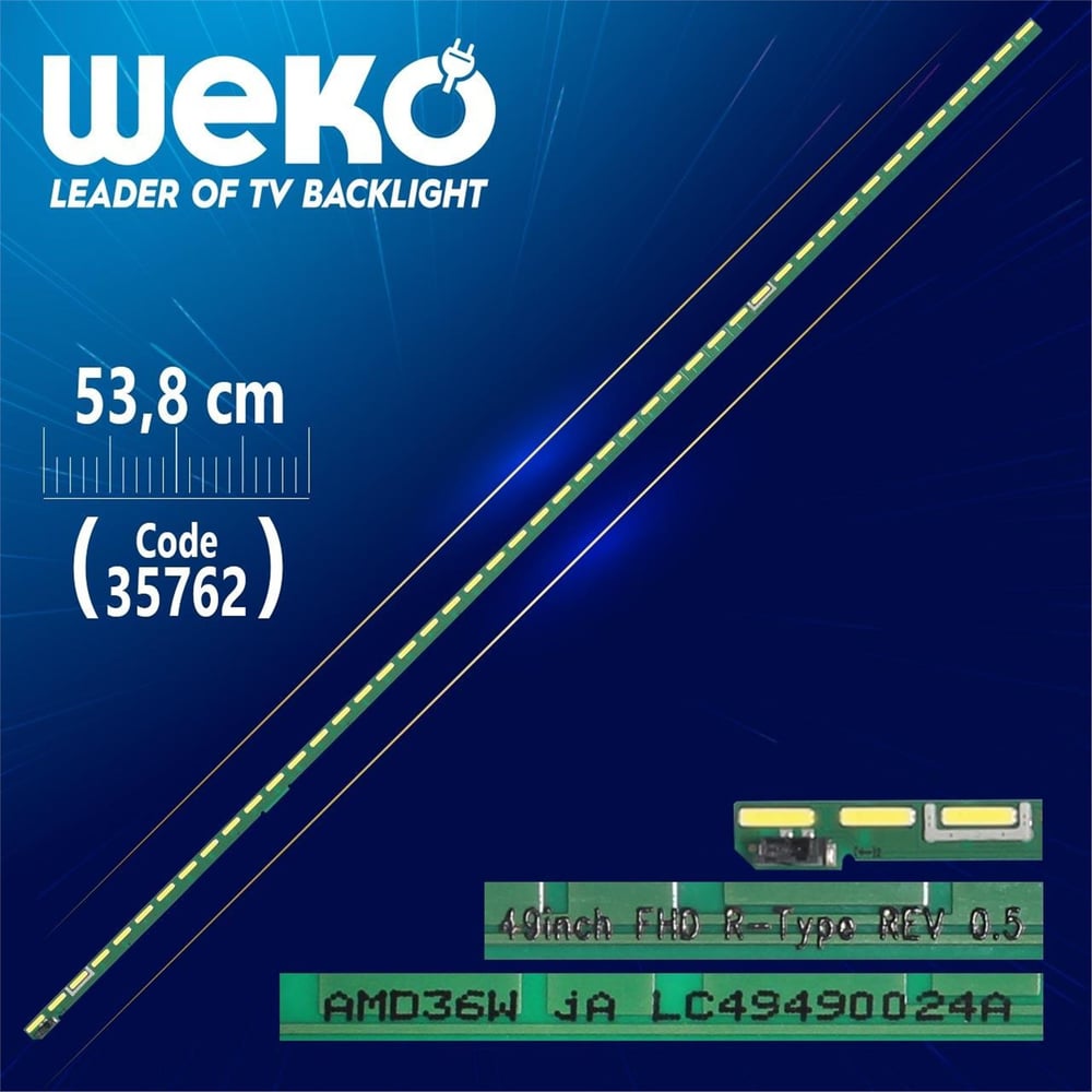 Weko 49INCH FHD R-TYPE REV 0.5 - 53.8 Cm 46 Ledli - WK-1230 Led Tv Bar - Tv Led Bar