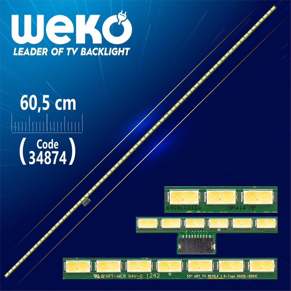 Weko 55'' ART TV REV 0.4 2 R-TYPE 6920L-0001C - 60.5 Cm 72 Ledli - WK-727 Tv Led Bar - Tv Led Bar