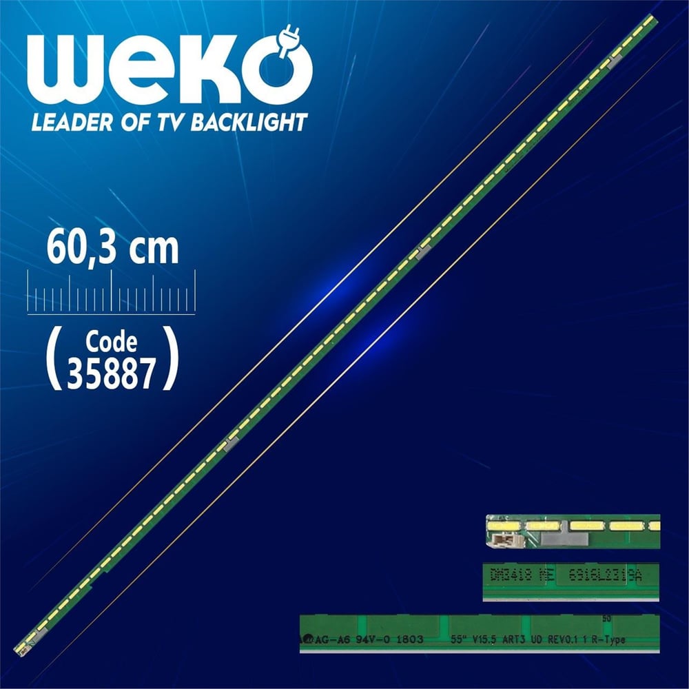 Weko 55'' Inch V15.5 ART3 UD REV0.1 1 R-TYPE - 60.3 Cm WK-1349 Tv Led Bar - Tv Led Bar