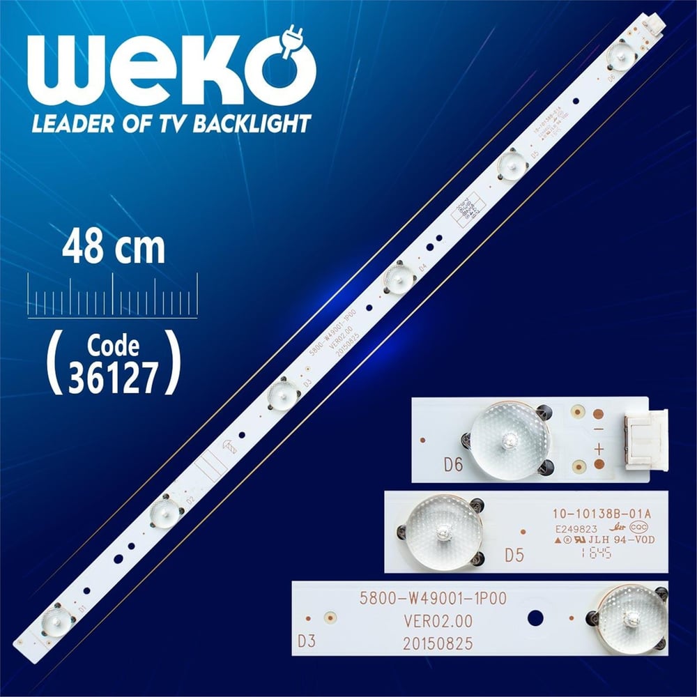 Weko 5800-W49001-1P00/2P00  VER0.2.00 6 Ledli 48 Cm Tv Led Bar - Tv Led Bar