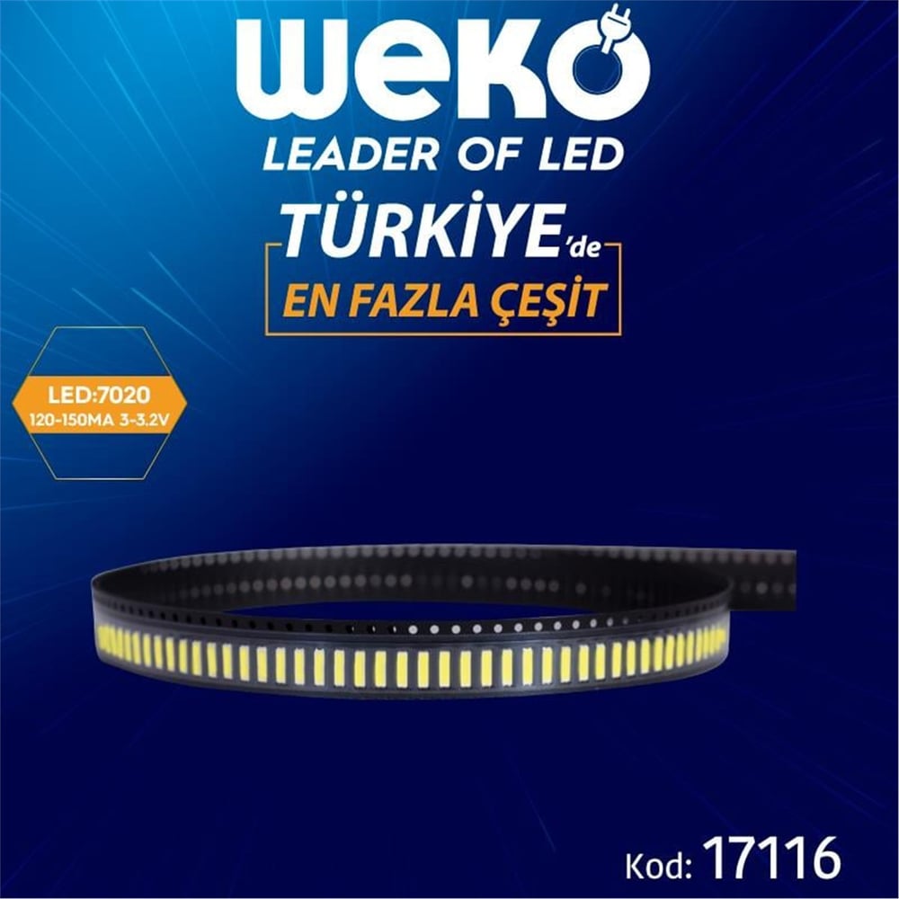 Weko 7020 120-150 MA 3-3.2V Tv Led Bar Ledleri - Tv Led Bar