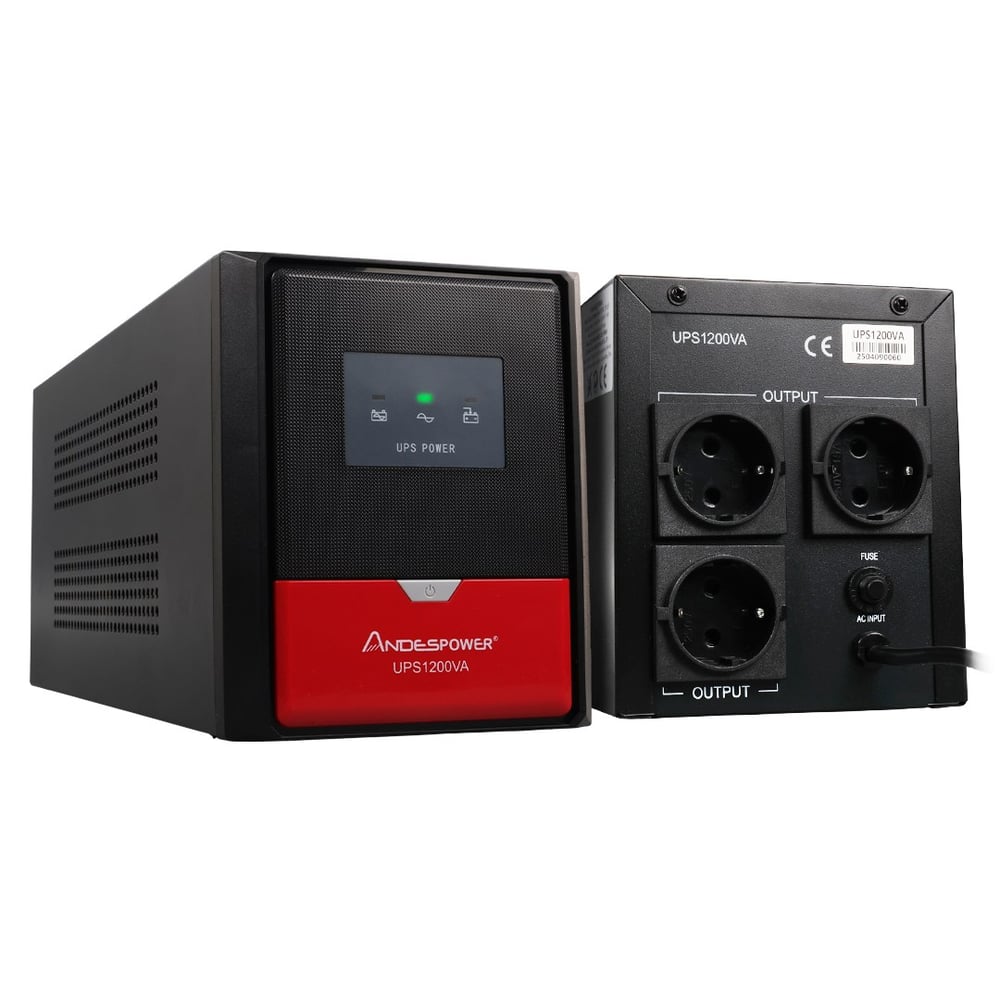 ANDESPOWER UPS1200VA 1200VA 12V7.5AHX2 UPS KESİNTİSİZ GÜÇ KAYNAĞI