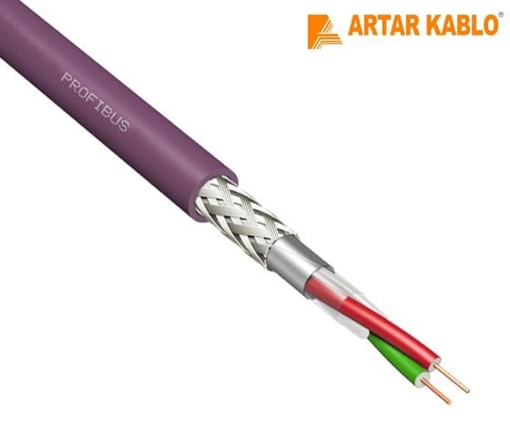 ARTAR 1X2X0.64MM PROFİBUS MOR KABLO (METRE FİYATI)