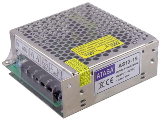ATABA AS12-15 12 VOLT - 1.25 AMPER METAL KASA ADAPTÖR