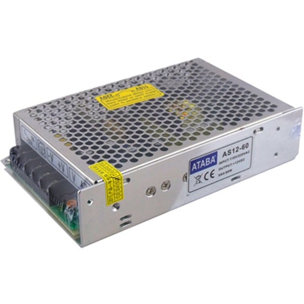 ATABA AS12-60 12 VOLT - 5 AMPER METAL KASA ADAPTÖR