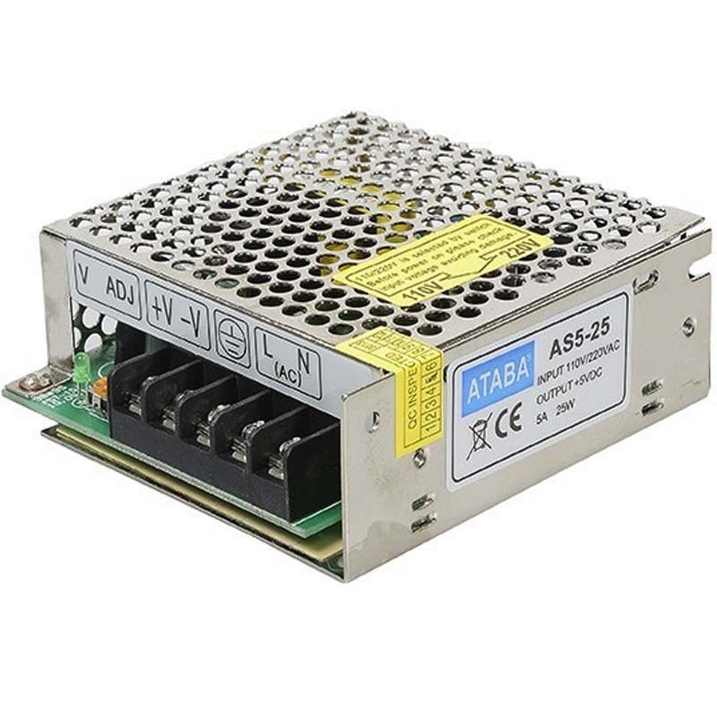 ATABA AS5-25 5 VOLT - 5 AMPER METAL KASA ADAPTÖR
