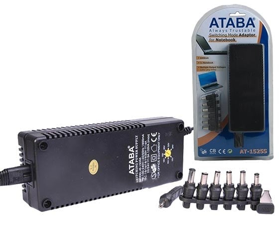 ATABA AT-1525S 15 VOLT - 24 VOLT - 6 AMPER AYARLI NOTEBOOK ADAPTÖR