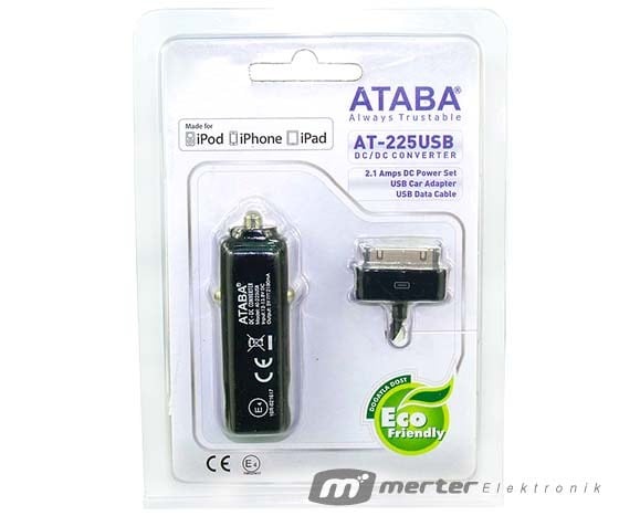 ATABA AT-225 USB ARAÇ ADAPTÖR (IPOD-IPHONE)