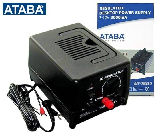 ATABA AT-3012 3 VOLT - 12 VOLT - 3 AMPER KADEMELİ ADAPTÖR
