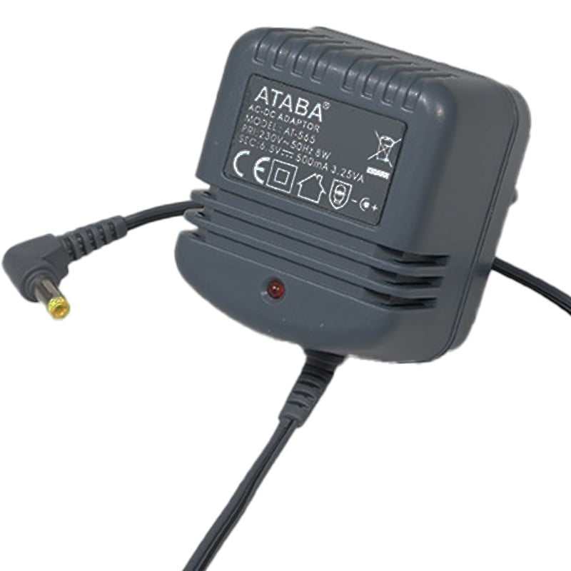 ATABA AT-565 6 VOLT - 0.5 AMPER PANASONIC * SIEMENS GIGASET TELSİZ TELEFON ADAPTÖRÜ
