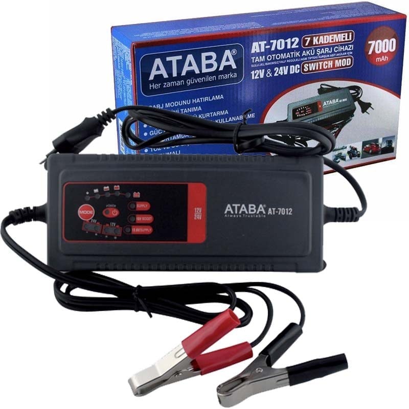 ATABA AT-7012 7 KADEMELİ AKÜ ŞARJ CİHAZI